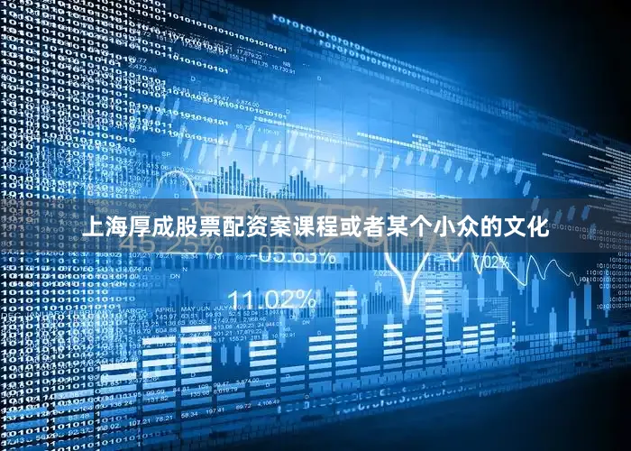 上海厚成股票配资案课程或者某个小众的文化